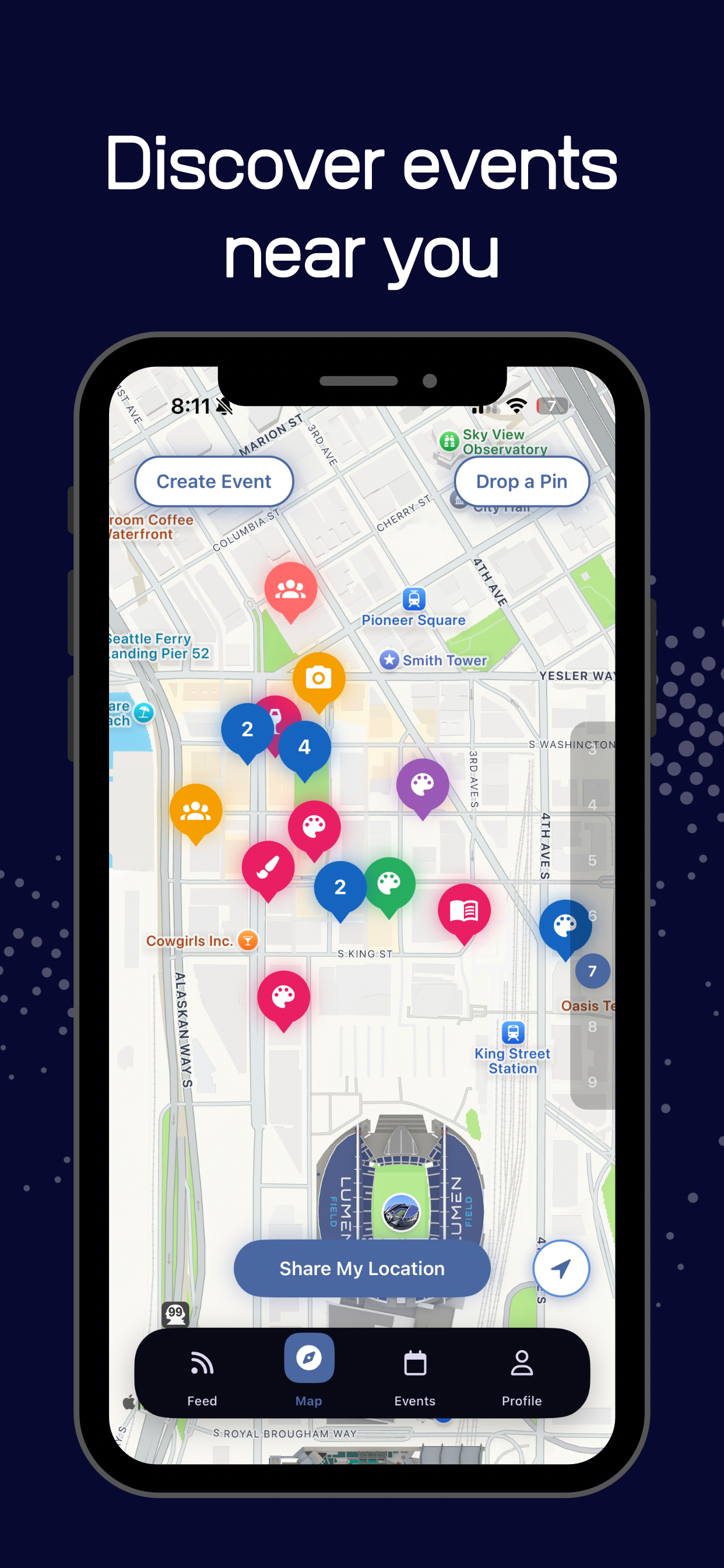Spot event map